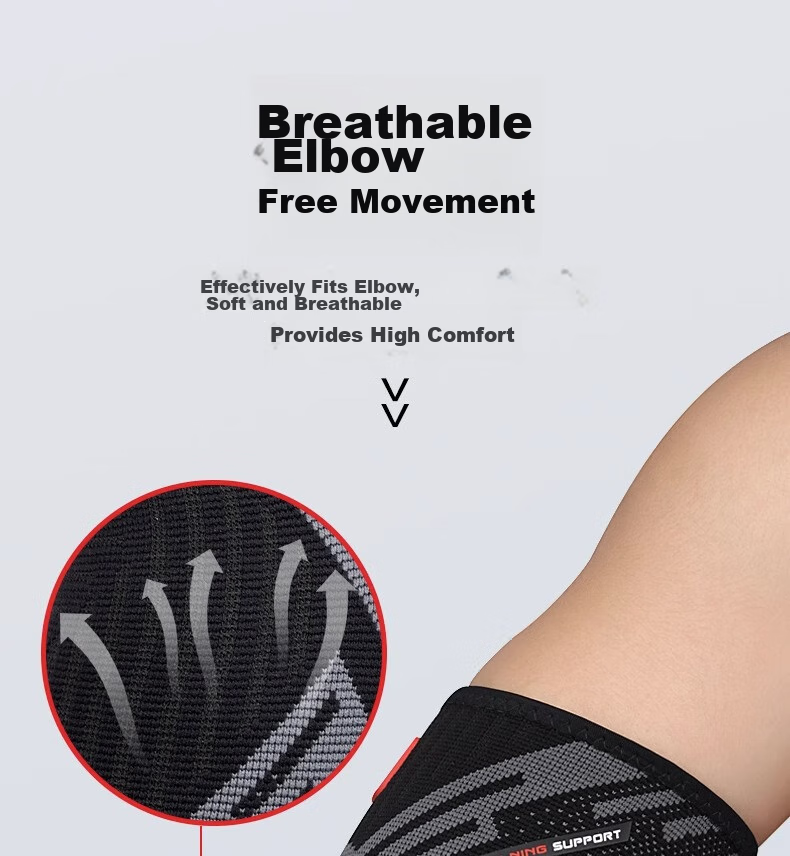 Li-Ning Elbow Guard Sleeve for Men And Women, Arm Support for Tennis Elbow, Sports Fitness LDET865-1 Black Gray XL 11