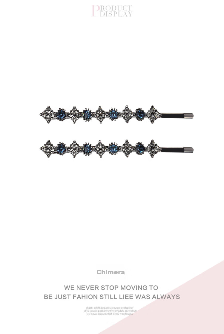 CHIMERA Korean Fashion Rhinestone Hair Clip, Simple Bangs Clip, Barrette, Top Clip, Women's Birthday Gift 5