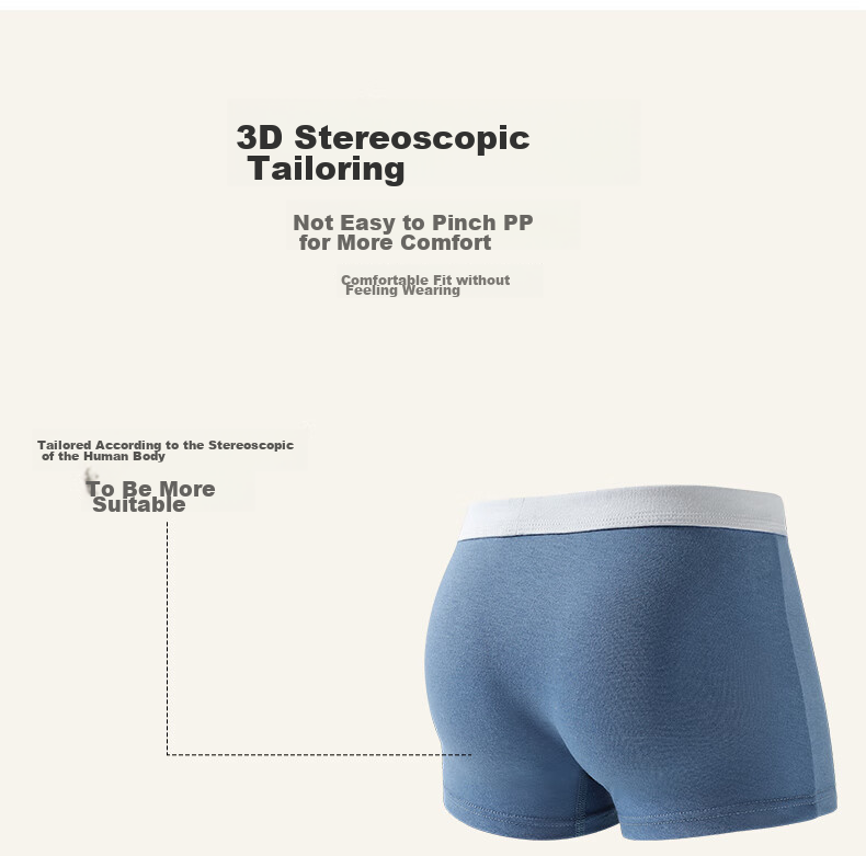 LangSha Children's Trendy Personalized Underwear, Boxer Briefs for Teenagers, Class A Boys' Underwear, Shorts for Older Boys, Size 120 3