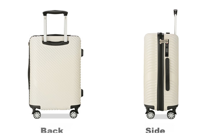 Diplomat 24-Inch Large Capacity Suitcase, Men's Password Lock Cloud Travel Case, Women's Trolley Luggage TC-23253 White 15