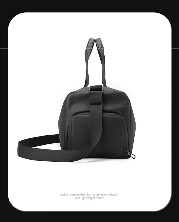 Lehuolvxing Fitness Bag with Wet And Dry Separation, Men's Travel Luggage, Large Capacity Handheld Sports Bag for Men, Short-Distance Business Trip Crossbody Backpack 18