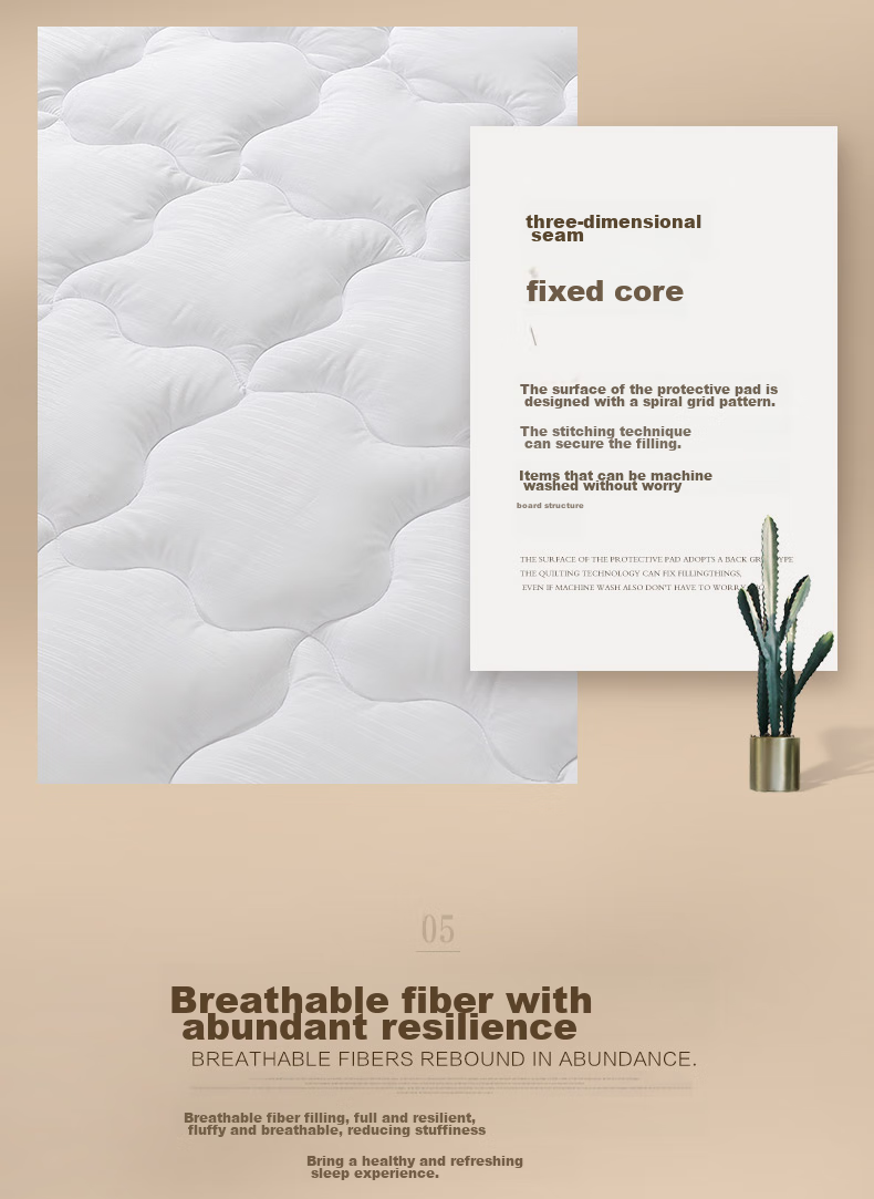 FUANNA Mattress Protector, Non-Slip Thickened Bed Pad, Foldable Washable Mat, Enlarged Tatami Pad for 1.8-Meter Bed 8