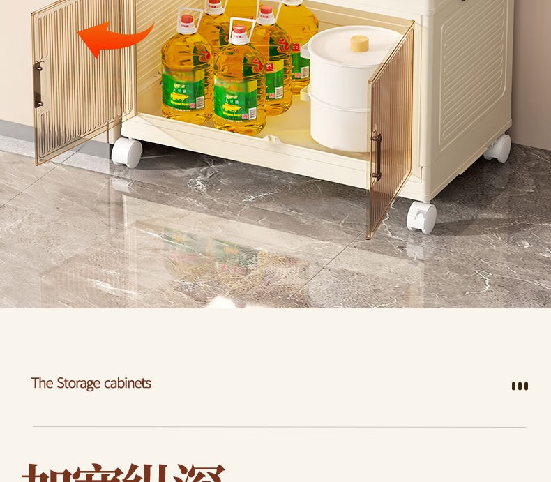 Shunyou Storage Cabinet, Wheeled Organizer Box, Foldable Wardrobe, Kitchen Storage Unit SY-608 6