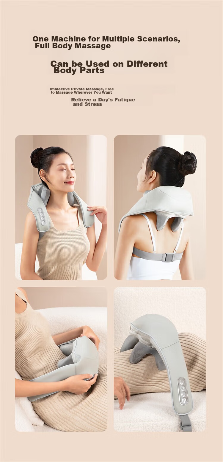 AUX Cervical Massager 05D-807 (Gray Gift Box), Massage Shoulder Wrap, Neck And Shoulder Massager, Trapezius Muscle Massager, Mid-Autumn Festival Gift 10