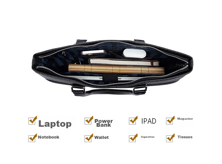 MashaLanti Men's Business Briefcase, Large Capacity Office Handheld Laptop Bag, High-End Practical Father's Day Gift 11