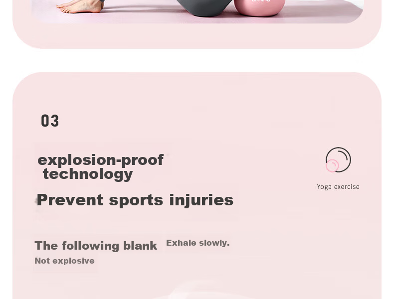Li-Ning Yoga Ball, Pelvic Floor Exercise Ball for Pregnant Women And Adults, Baby Pilates Ball, Shaping And Buttocks Lifting Fitness Ball, Thickened Anti-Burst Elastic Ball 9