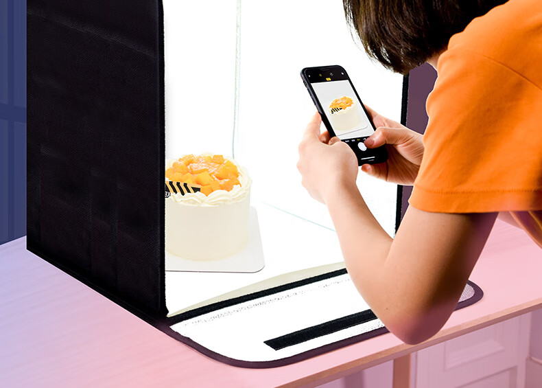 Hakutatz 80cm LED Mini Photography Studio, Live Streaming Fill Light Kit, Large Product Photography Light Box, Softbox, Simple Portable Photography Equipment And Props 2