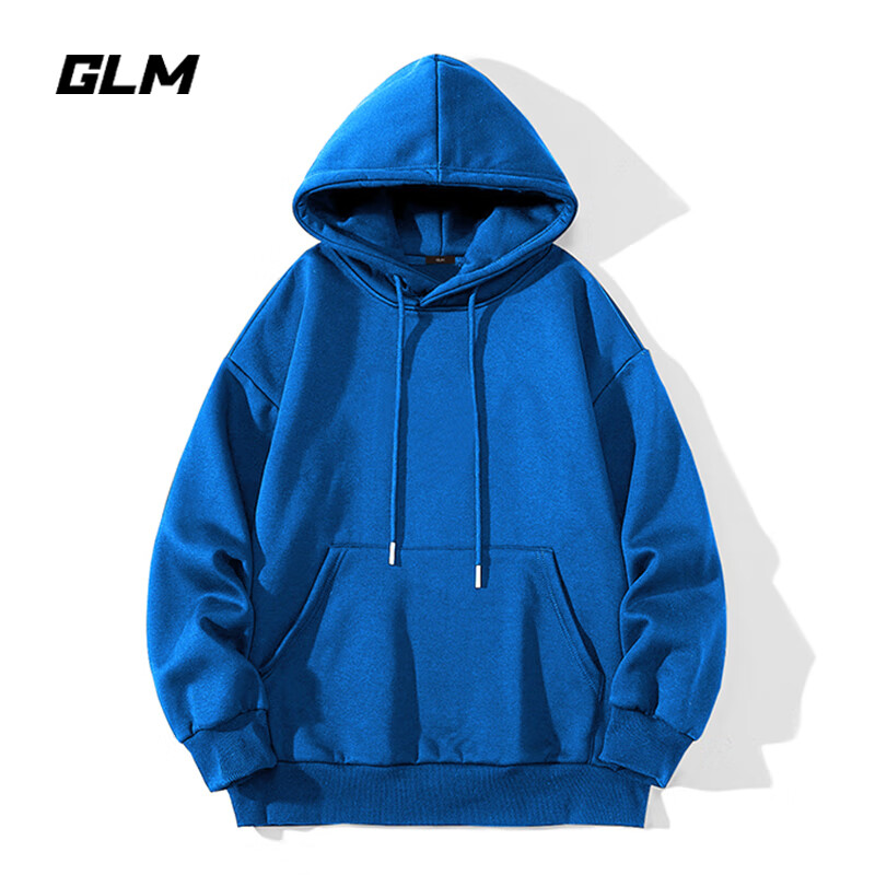 GLM Men's Heavyweight Loose Fit Hoodie Autumn Winter Casual Fleece Lined Youth Trendy Jacket Heather Gray Fleece Lined 3XL 12