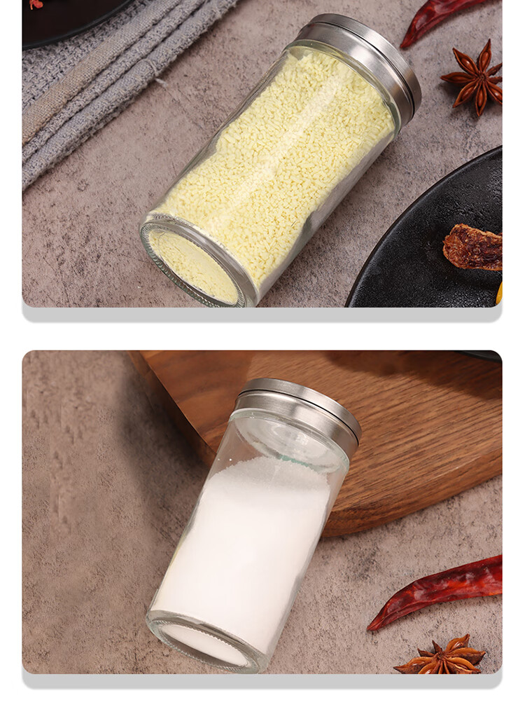Baijie 100ml Spice Bottles Set of 4 Salt Shaker BBQ Seasoning Bottles Pepper Powder Container Sichuan Pepper Spice Jar Seasoning Box 11