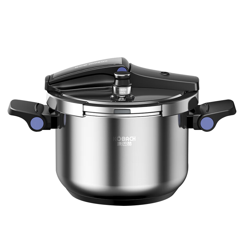 KOBACH German-Style Pressure Cooker, 304 Stainless Steel, Multi-Layer Explosion-Proof, One-Handed Opening And Closing, Foldable, Can Stand Or Be Placed in Dishwasher