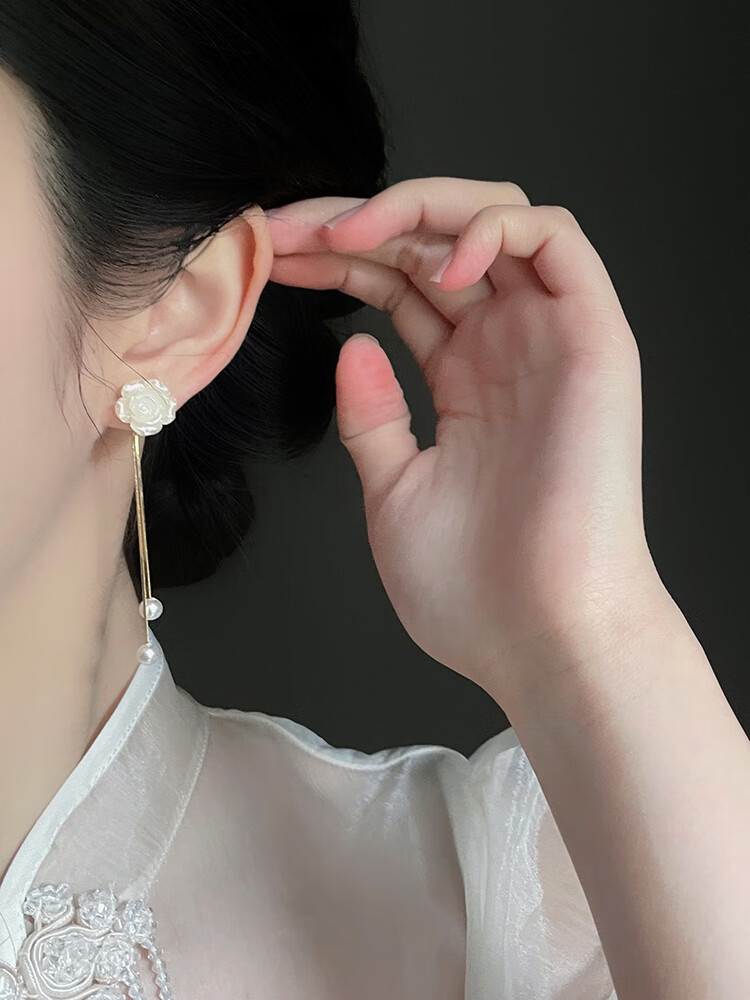 Dijing S925 Silver Full Body Earrings for Women, No Piercing Required, Practical High-End Elegant Bone Earrings Set, No Hole Ear Rings, No Need to Get Ear Piercings 1