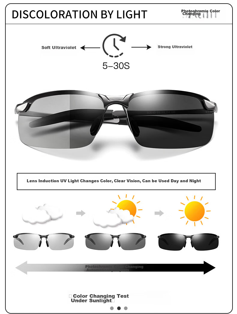 Baixiaoshe Sunglasses [Black Frame with Gray Lenses * Driver-Specific], 327 Polarized Driving Glasses, Outdoor Cycling Fishing Sunglasses 3