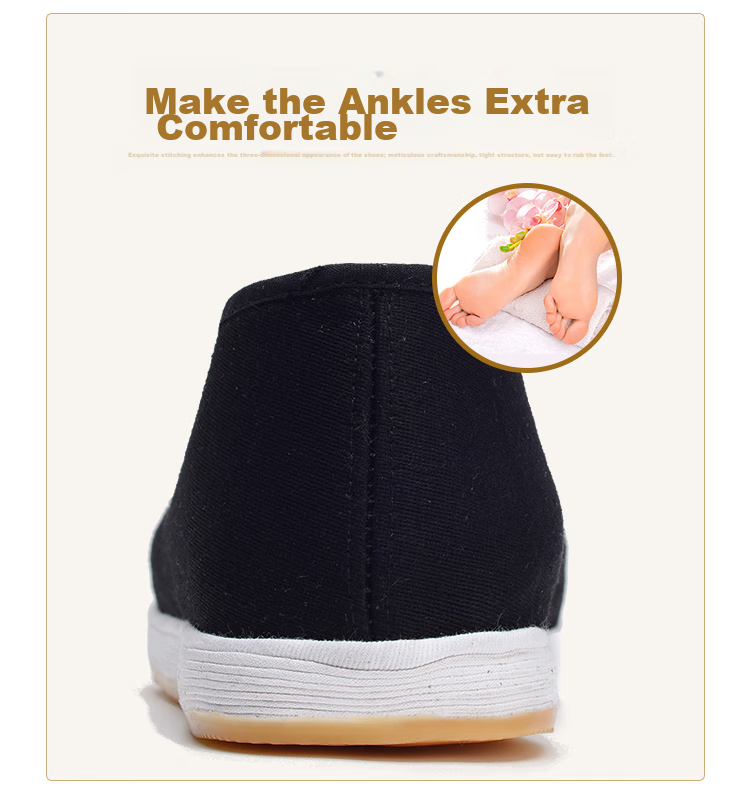 BUS HEYUAN Traditional Thousand-Layer Slip-On Odor-Resistant Old Beijing Cloth Shoes Casual Middle-Aged And Elderly Men's Shoes with Cowhide Sole YW3PT Size 40 9