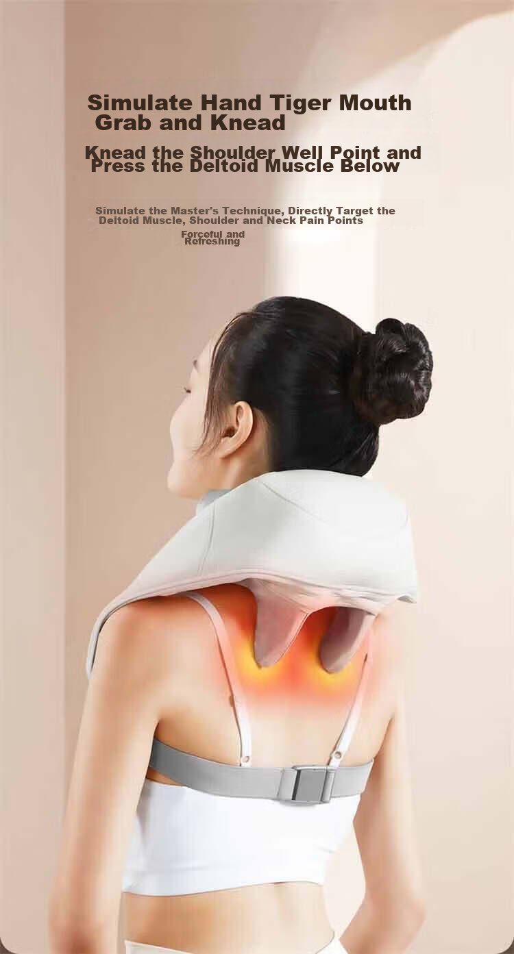 AUX Cervical Massager 05D-807 (Gray Gift Box), Massage Shoulder Wrap, Neck And Shoulder Massager, Trapezius Muscle Massager, Mid-Autumn Festival Gift 5