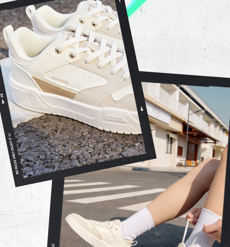 361° Women's Sneakers Soda 3 Spring And Summer Couple Retro Thick-Soled Casual Skateboard Shoes for Women 682516615-4 39