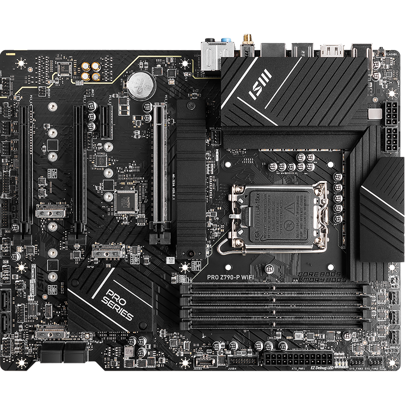 MSI PRO Z790-P WIFI DDR5 Motherboard, Compatible with CPU 14900KF/14700KF/14600KF (Intel Z790/LGA 1700)