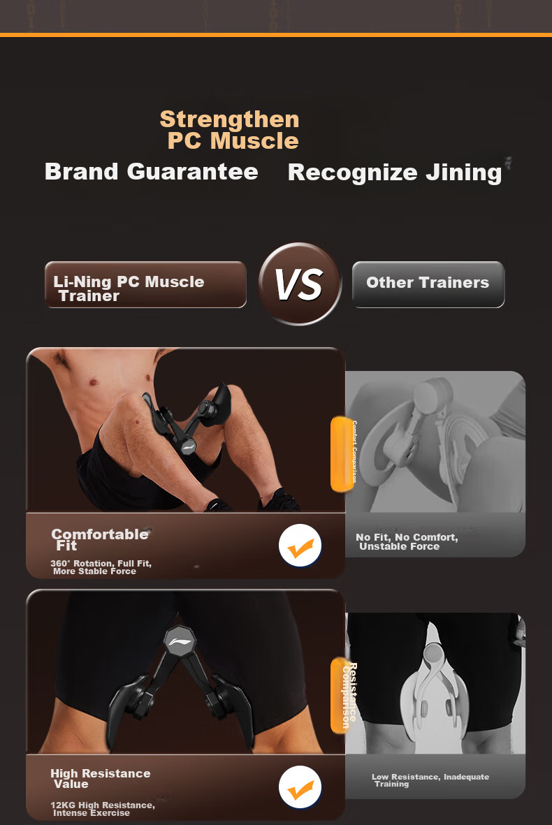 Li-Ning Kageer Trainer for Men, PC Muscle Leg Trainer, Thigh Muscle Exercise Shaper, Leg Training Device for Me 4
