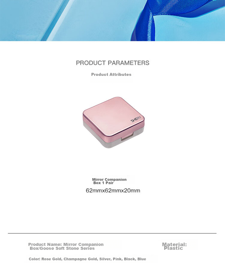 JAJALIN Contact Lens Case with Cleaning Solution Bottle, Clip, Mirror, And Insertion Tool, Double-Linked Companion Box, Marble Pattern Desig 3