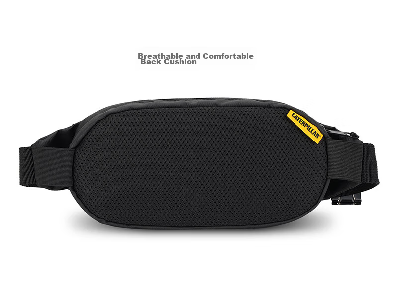 CAT Waist Bag, Chest Bag, Trendy Shoulder Crossbody Phone Bag, Hard Shell 3D Bag for Students, Birthday Gift for Men And Women, Black And Yellow, 84267 8