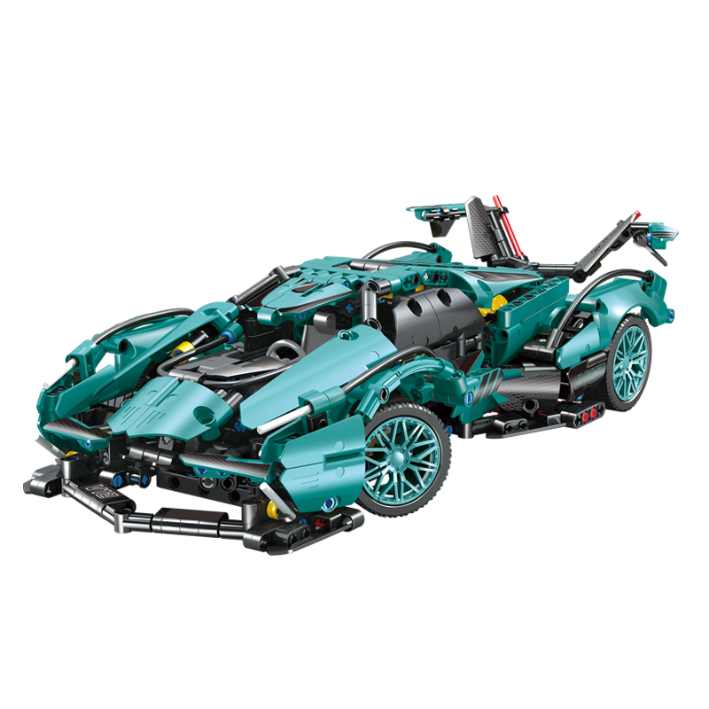 Lianhe Chuangxiang Compatible LEGO Racing Car Building Blocks, Lamborghini Remote Control Sports Car, Toy for Boys Aged 8-12, Birthday Gift