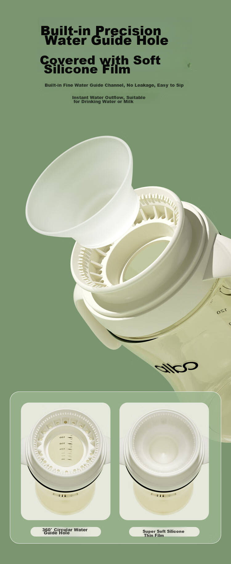 Albo Duck Cup for Babies 6 Months And Above, Sippy Cup with Straw for Infants, Children's Water Bottle BZ347 4