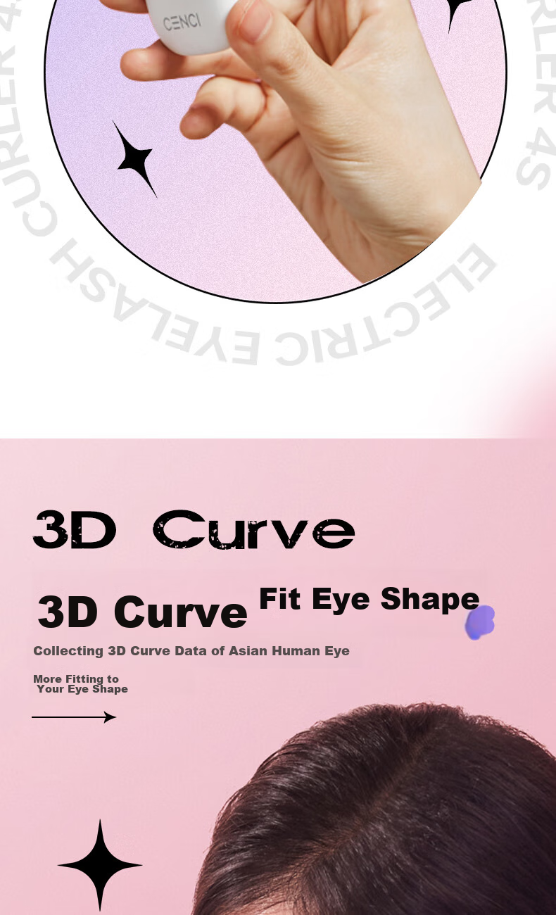 CENCI Electric Eyelash Curler, 4S Automatic Heating Eyelash Curling Tool, Shaping Device for Eyelashes, Holiday Gift for Wome 16