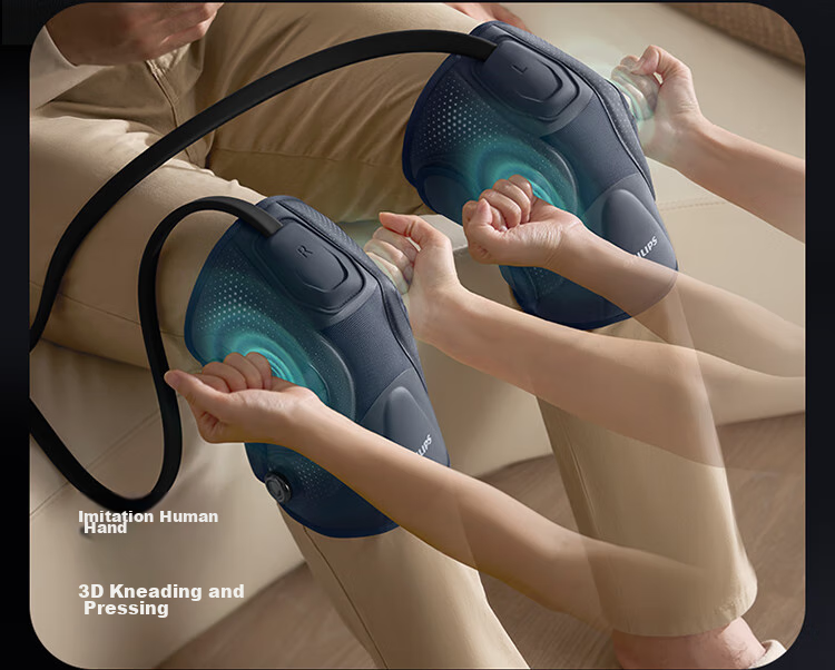 PHILIPS [Mid-Autumn Festival Gift] Knee Massager, Sports Massager, Cold-Resistant Knee Care Device, Airbag Knee Joint Heating Pad, Airbag Massage 5202L Birthday Gift for Parents 5