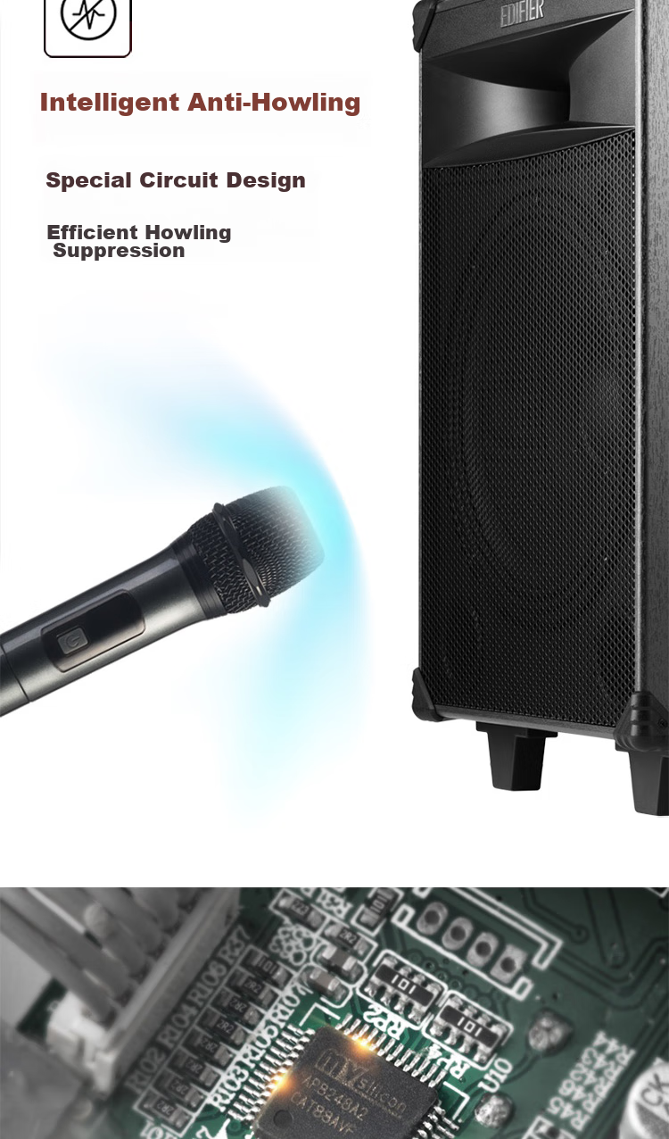 EDIFIER PW312, 12-Inch Portable Stage Outdoor Speaker, High-Fidelity Sound System for Square Dancing, KTV, Camping, Electric Guitar, Folk Music Instruments, Graduation Gift 4