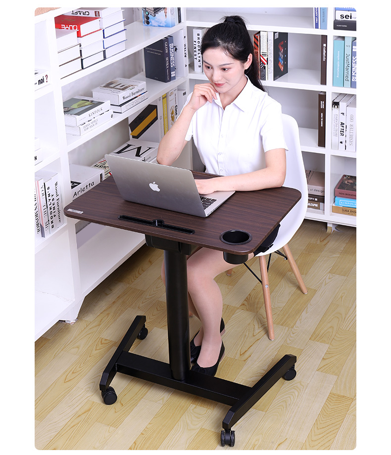 ECOLUS ERGODESK Height Adjustable Computer Desk, Movable Office And Home Study Table, Pneumatic Lift LST825WT 20