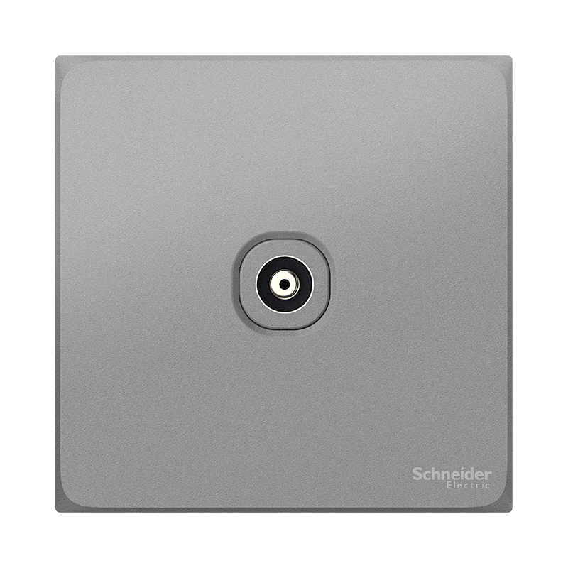 Розетка TV Schneider Electric Haocheng Series, 86-Type, 1 модуль, цвет Светло-серый