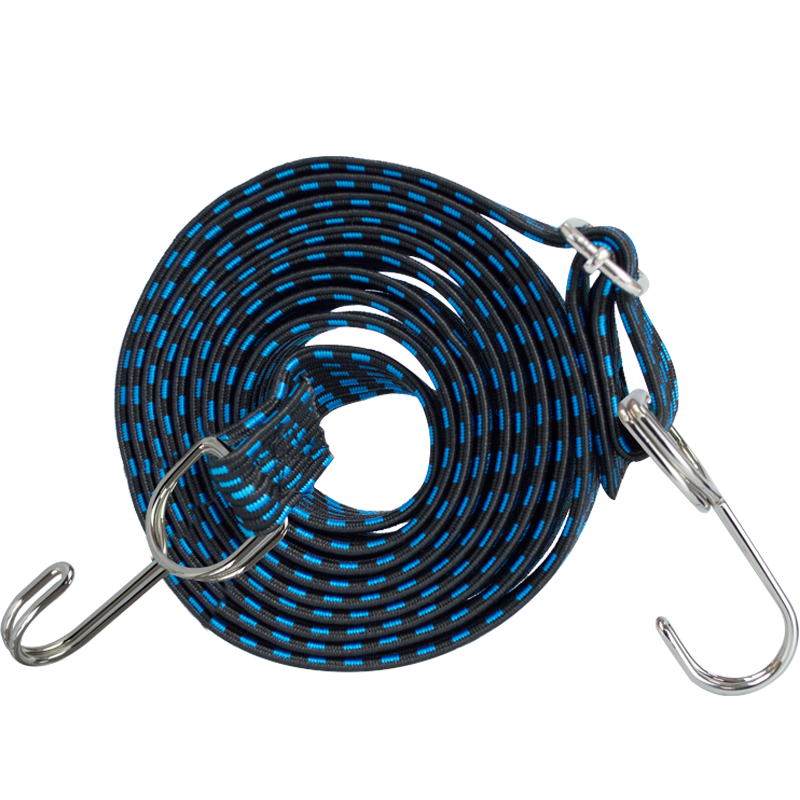 HOTUN Bicycle Mountain Bike Strap, Binding Rope, Motorcycle Luggage Strap, Elastic Rope, Tie-Down Strap, Rack Strap, 3 Meters, Blue