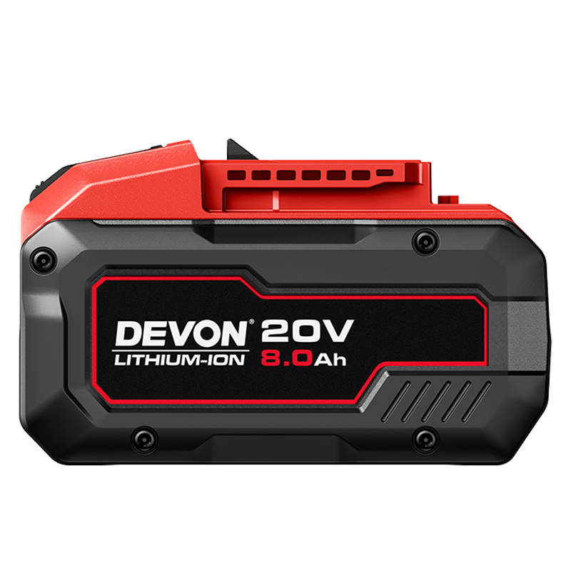 Devon 20V 5150 Large Capacity Lithium Battery Pack Electric Hammer Wrench Electric Drill Lithium Angle Grinder Shared Lithium Battery Platform 8.0AH