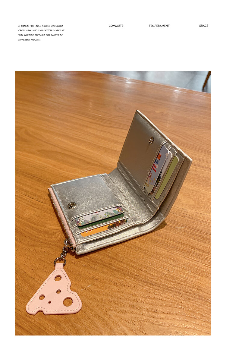 Toutou Coin Purse, Woven Storage Card Holder, Multi-Card Slots, Large Bill Clip, Silver Clutch, Gift for Girls And Best Friends, Travel And Birthday Present 13