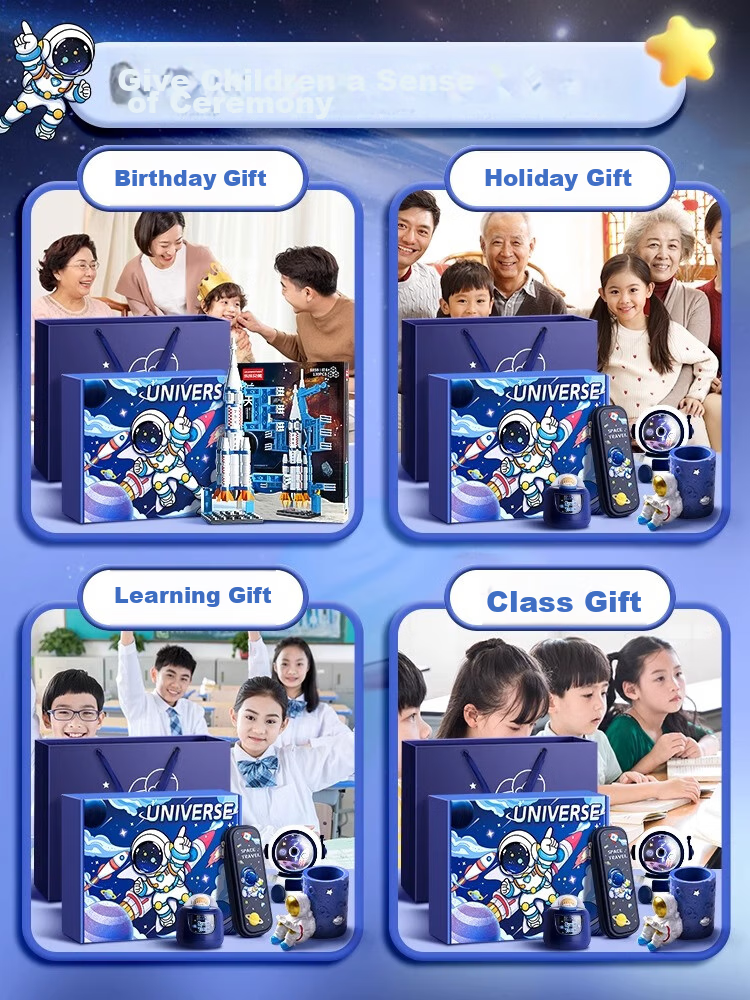 Shuxing Stationery Gift Set, Astronaut Back-To Package, Birthday Gift for Primary School Students Aged 7-14, Complete Children's Stationery Set, Supplies for First to Third Grade Learning 5