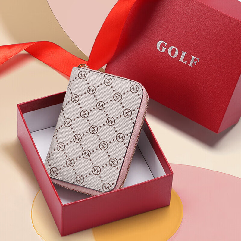 Кошелек GOLF женский, для карт, монет, с принтом, многослотовый, вместительный клатч, повседневный универсальный подарок на День Святого Валентина