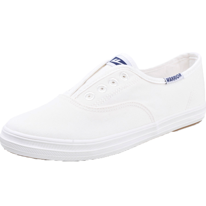 Warrior Canvas Shoes Simple Versatile White Sneakers for Men Outdoor Breathable Lightweight Casual Shoes WXY-A446T White Size 44