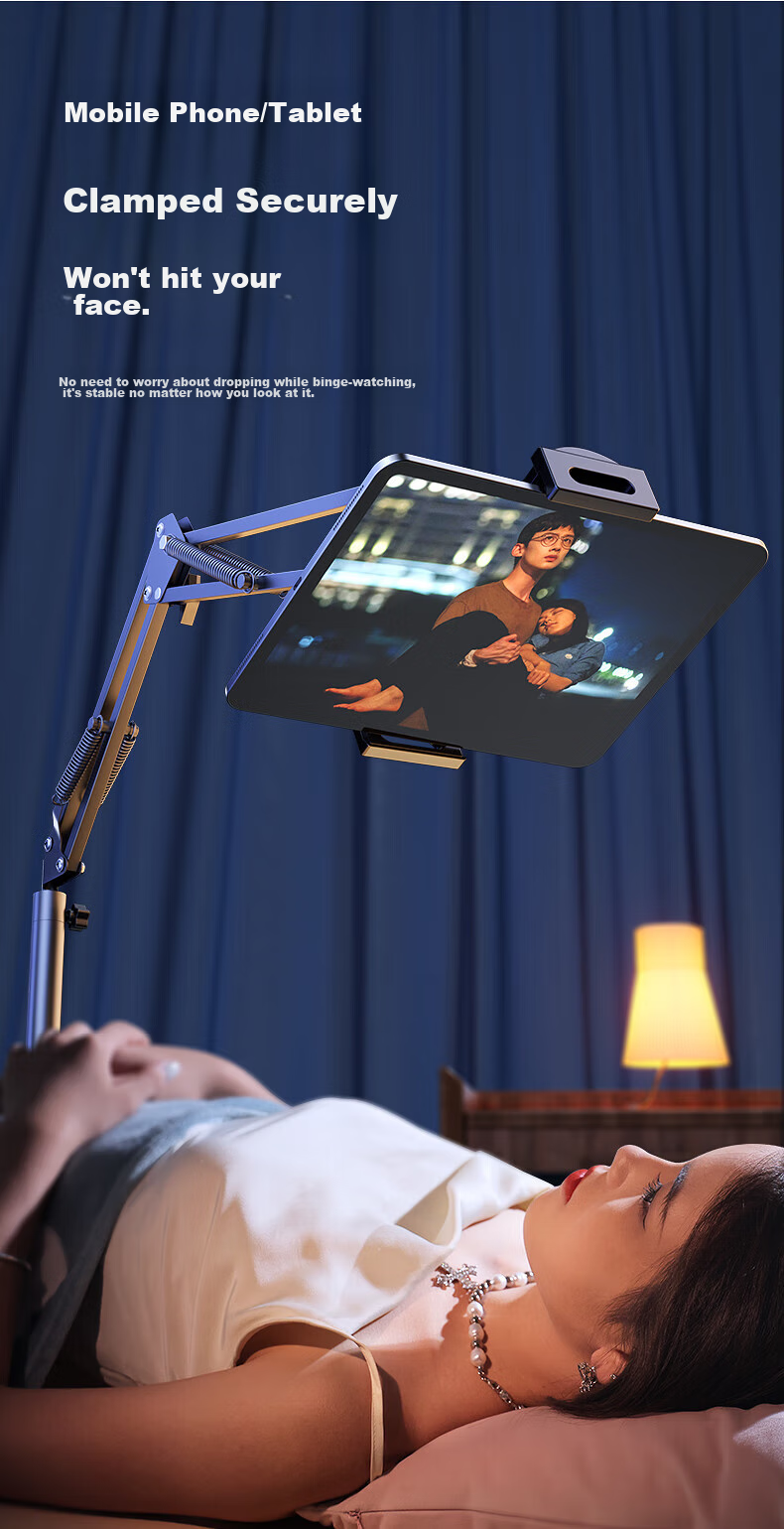 Shuotu Tablet Stand, Floor-Standing IPad And Phone Holder, Lazy Stand, Online Class Piano Stand, TV Binge-Watching Arm Extendable Stand, Live Streaming Overhead Shooting Stand, Postgraduate Entrance Exam Retake Video Recording Equipment 15