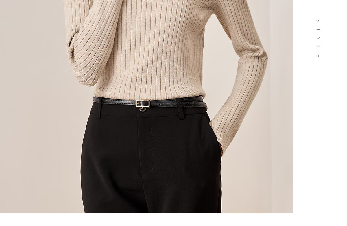 Chushen Women's V-Neck Knitted Sweater, Slimming Versatile Embellished Coat Top S61Z142 25