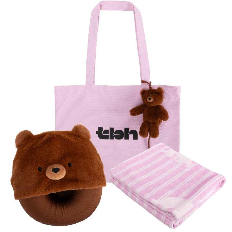 Tbh Z Series Travel Nap Set, Three-Piece Canvas Bag, Pillow, Nap Blanket, Skin-Friendly Portable Car Blanket