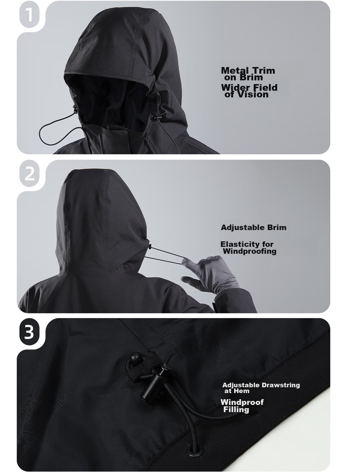 CAMEL Outdoor Waterproof, Windproof, And Breathable Jacket for Men And Women, Three-In Fleece-Lined Warm Mountaineering Coat 37