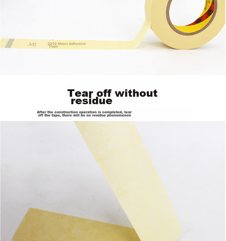 3M High-Temperature Resistant Masking Tape, Heat-Resistant, Stain-Free, Solvent-Resistant, for Painting Fixation And Protection [20mm*55m] 2310 4