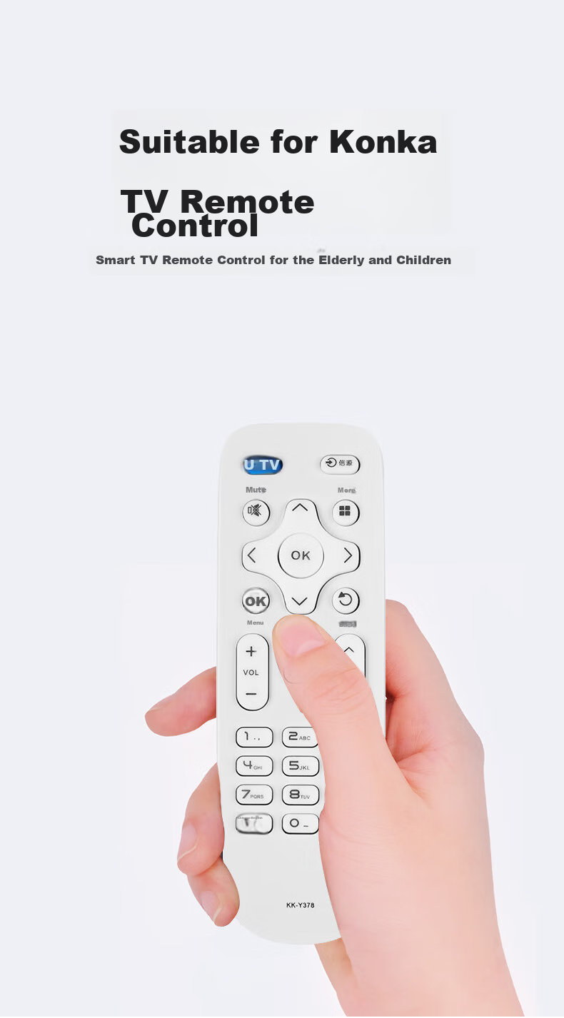 Beishi Suitable for Konka TV Remote Control KK-Y378 Universal KK-Y378A/C LED32S1 LED38S1 K35A U49 D8 Infrared Model White 1