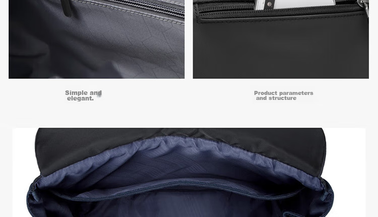 GOLF Shoulder Bag for Men, Trendy Large Capacity Crossbody Bag, Water-Resistant Casual Lightweight IPad Bag, Fashionable Sports Messenger Bag 9
