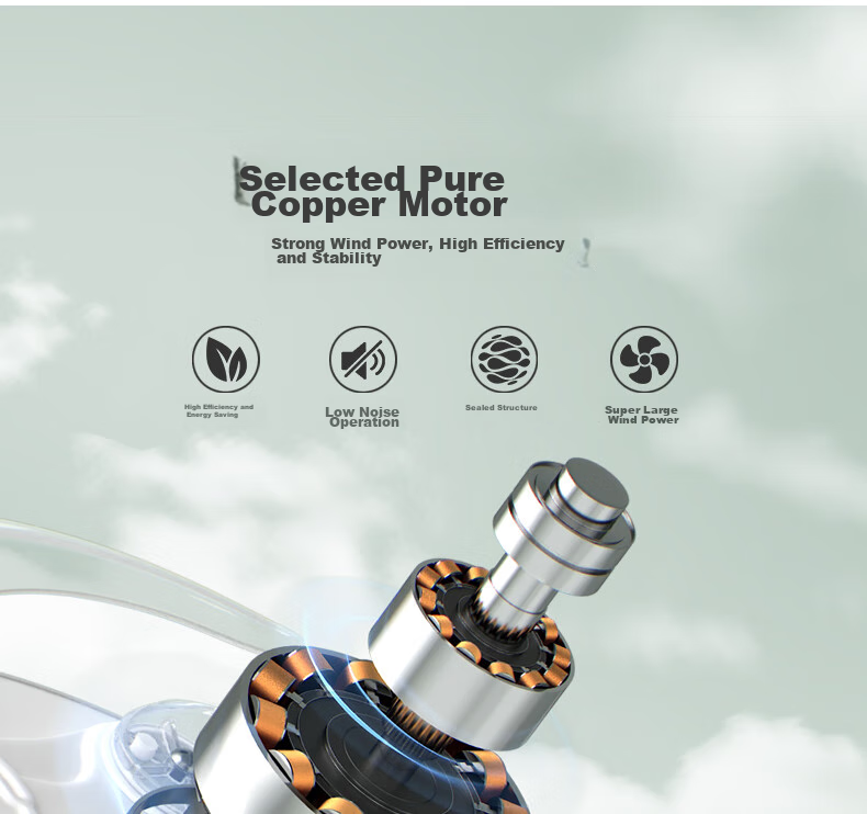 MICOE Ceiling Fan Light, Puli Eye Protection, Invisible Blades, Remote Control Dimming, Zhongshan Lighting Fixture with Installation Included - Lingxiao 11