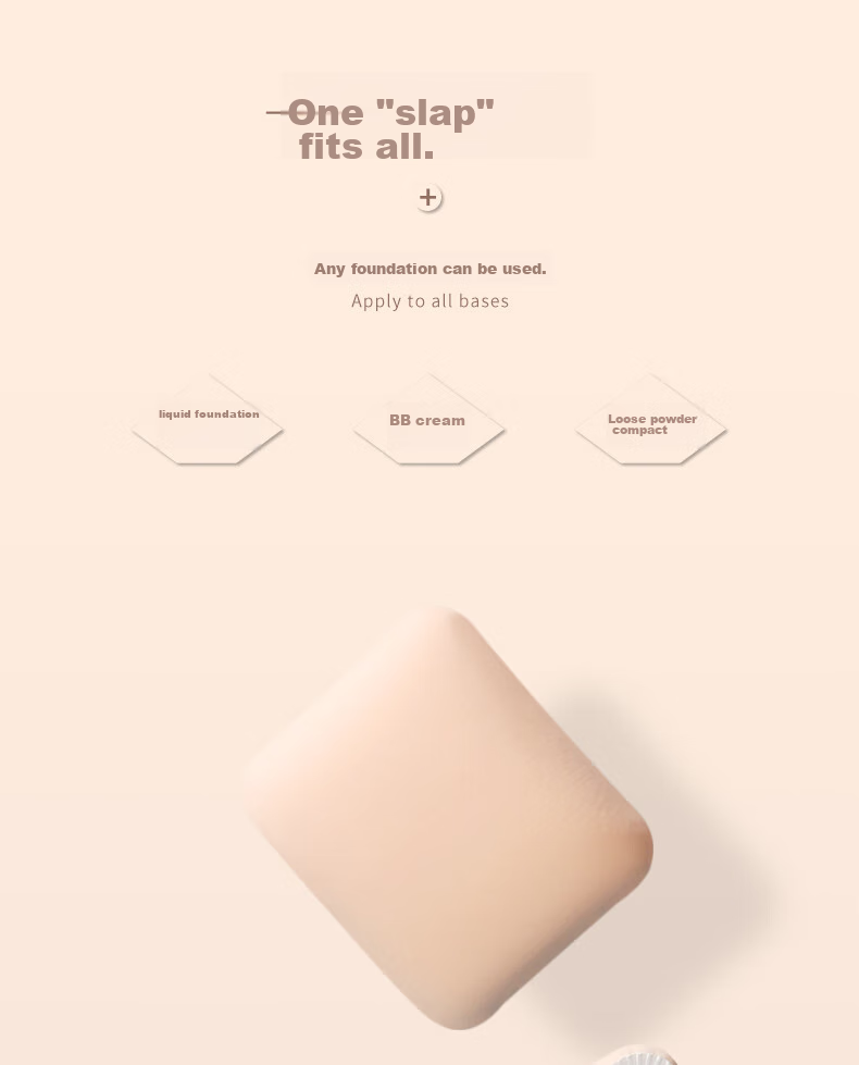 AOLANLA Triangular Rice Ball Cotton Candy Powder Puff, Ultra Soft And Adhesive, for Makeup Application, Foundation Puff, Dual-Use for Dry And Wet Application, Single Puff with Storage Box 6