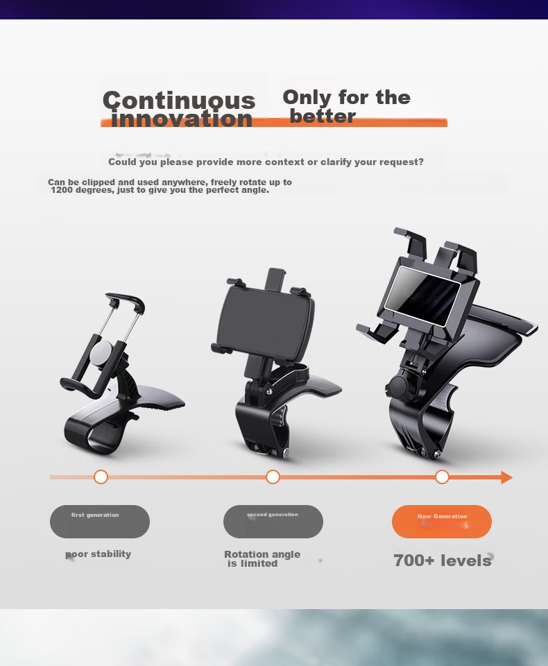 Kylie Car Phone Holder, Dashboard Mount, Car GPS Navigation Stand, Multifunctional Creative Temporary Parking Sign Holder, In-Car Direct View Universal Rearview Mirror Mount, Car Accessory 6