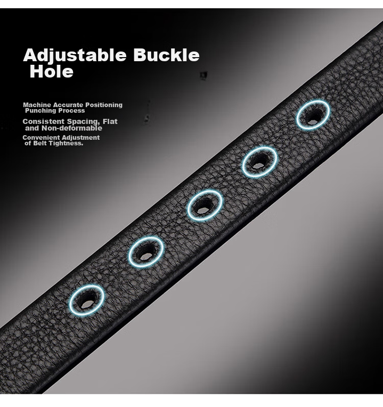 CROCODILE Genuine Top-Grain Leather Women's Pin Buckle Belt, Versatile Waistband, Birthday Gift for Girlfriend, T1806 Black 7
