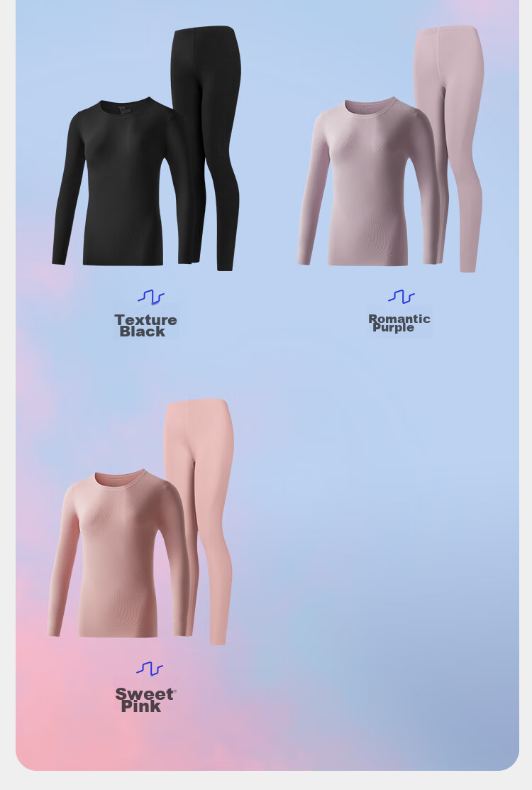 HLA [Xiaohuo-3fenhuo] Thermal Underwear for Men, New Style 2026 Double-Sided Fleece 230g Patch Autumn Top And Bottom Set 30