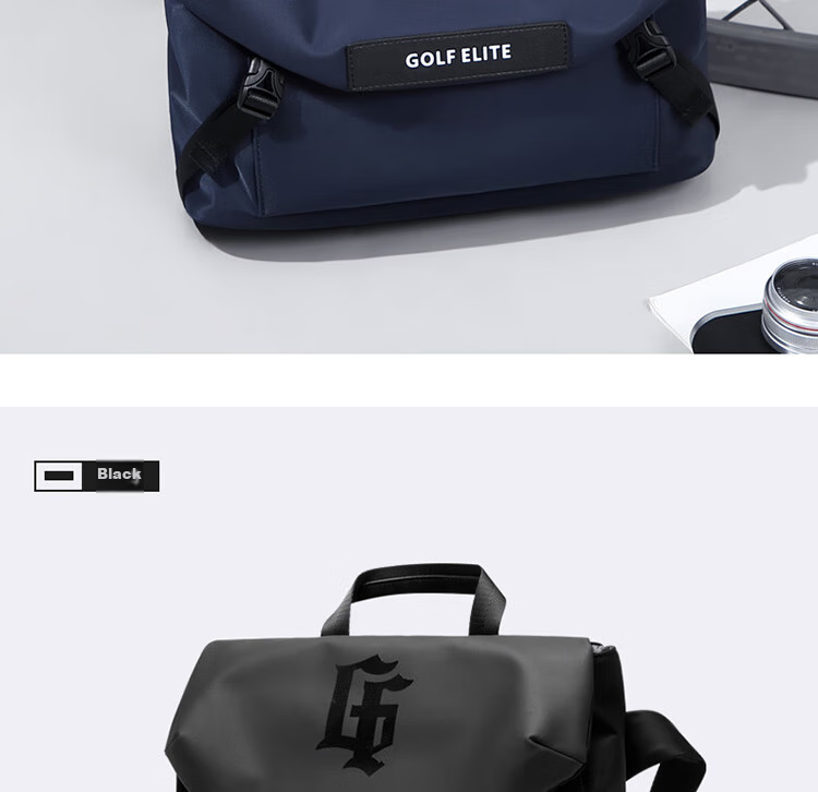 GOLF Shoulder Bag for Men, Trendy Large Capacity Crossbody Bag, Water-Resistant Casual Lightweight IPad Bag, Fashionable Sports Messenger Bag 26