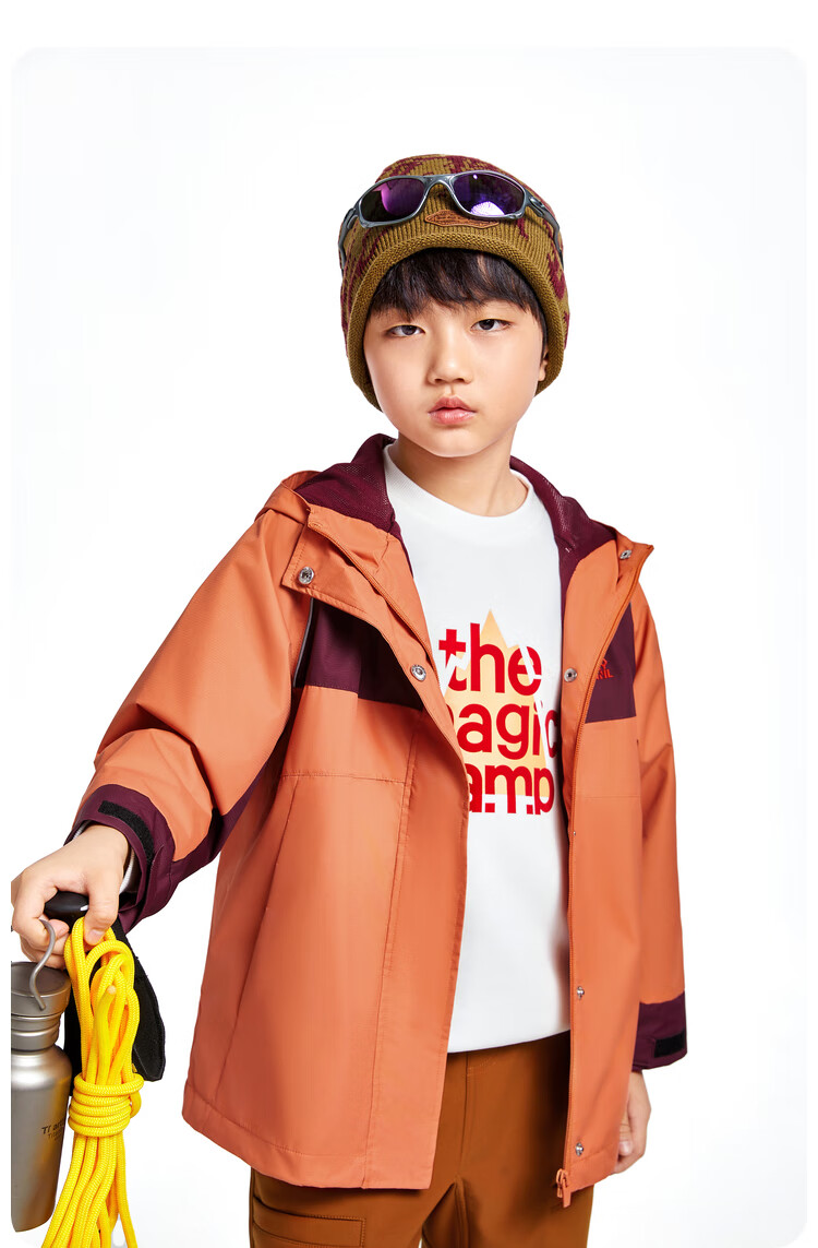 Annil Children's Clothing, Boys And Girls Windbreaker Jacket, 2024 Autumn New Style, Energetic Pink, Size 140 8